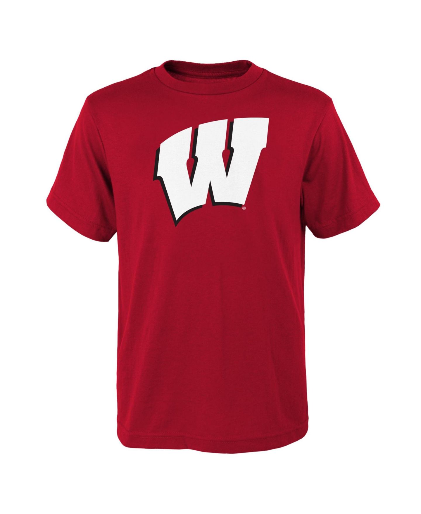 Детская футболка Outerstuff Red Wisconsin Badgers Primary Logo — фото 1