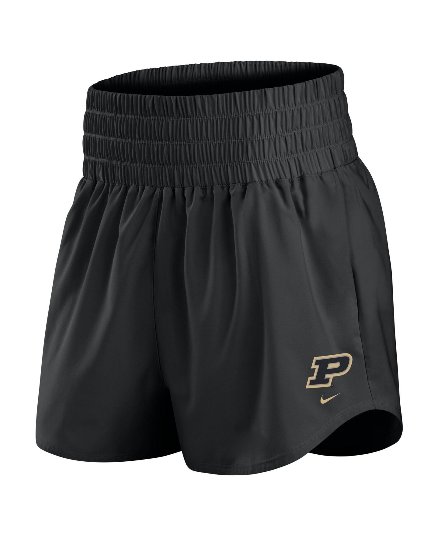 Женские шорты Nike Black Purdue Boilermakers Ultra Dri-FIT High-Rise — фото 1