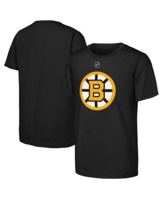 Big Boys and Girls Black Boston Bruins Primary Logo T-Shirt