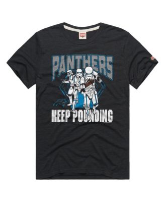Men's and Women's Charcoal Carolina Panthers Star Wars x NFL Tri-Blend T-Shirt