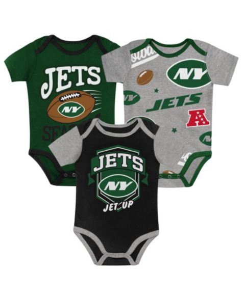 Outerstuff Baby Boys and Girls New York Jets First Round Pick Three-Piece Bodysuit Set