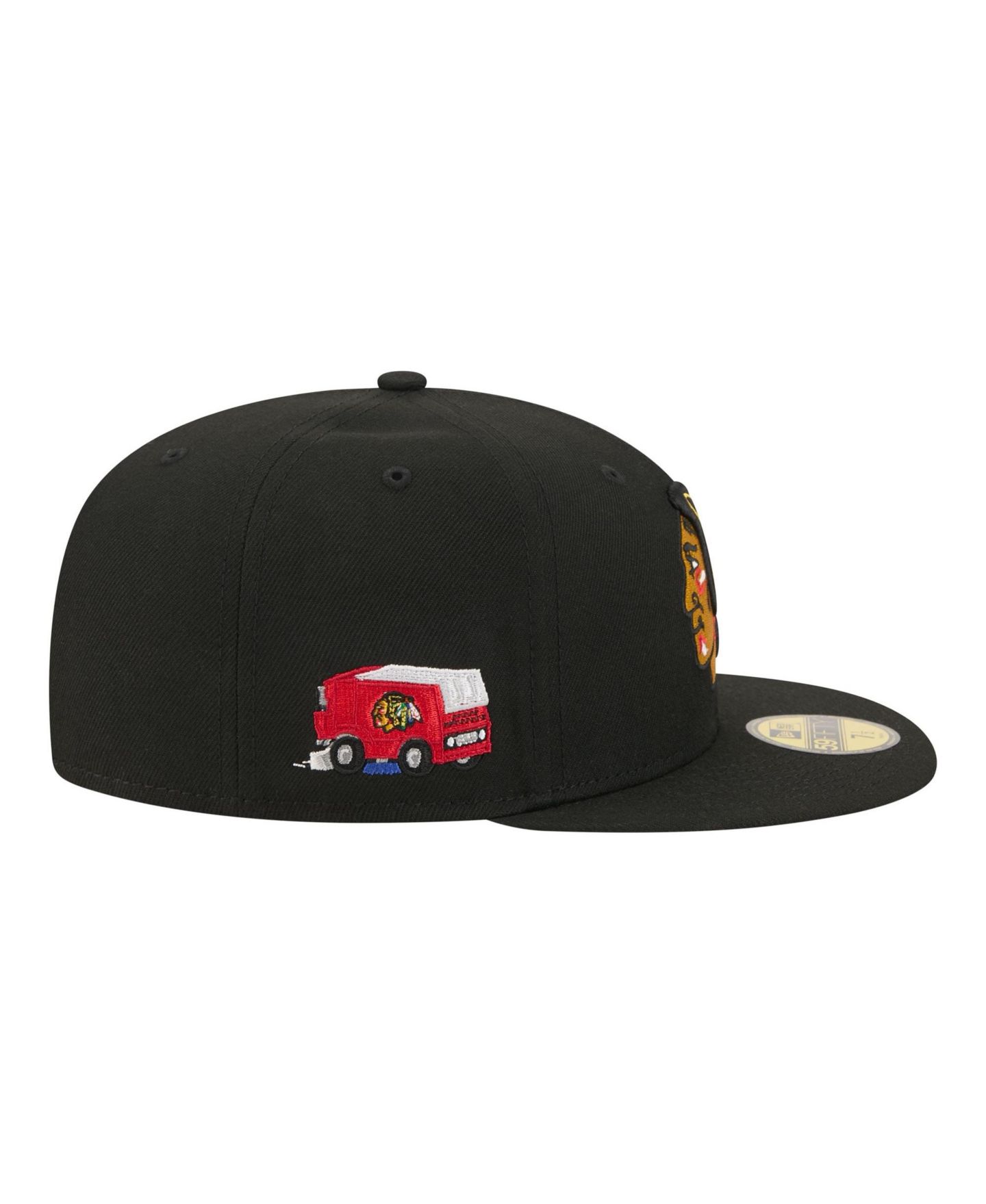 Мужская кепка New Era Black Chicago Blackhawks Zamboni 59FIFTY Fitted Hat — фото 6