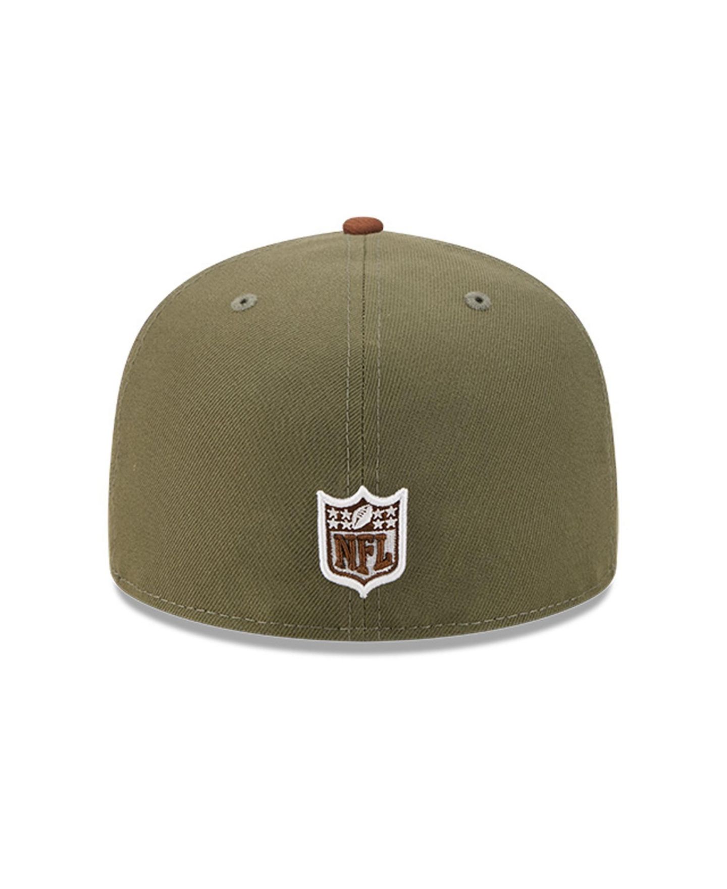 Мужские головные уборы New Era Olive/Brown Dallas Cowboys Color Pack 59FIFTY Fitted Hat — фото 4