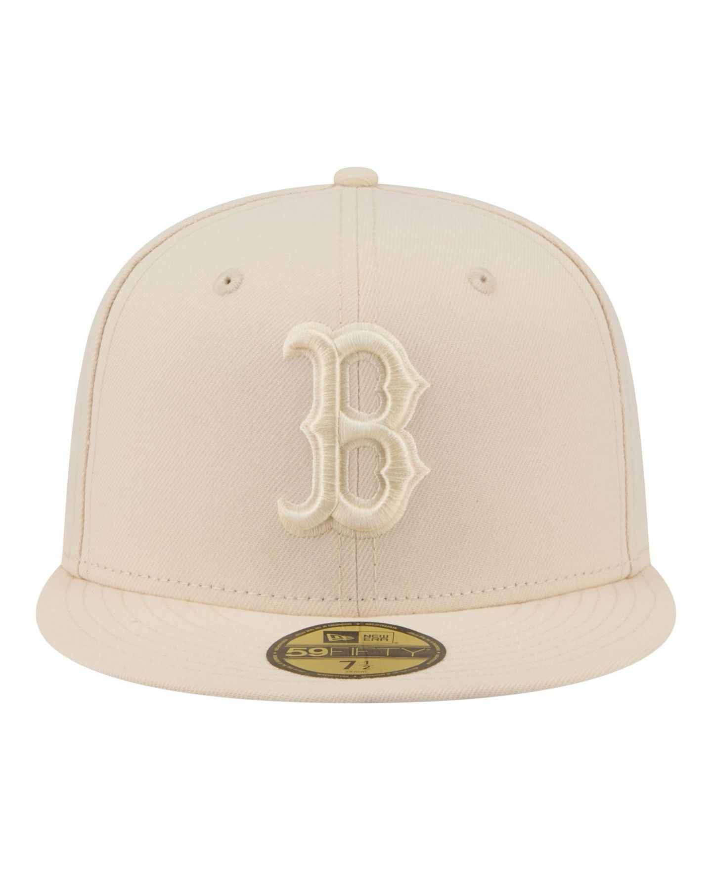 Мужские головные уборы New Era Cream Boston Red Sox Color Pack 59FIFTY Fitted Hat — фото 2
