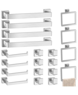 20 Pieces 16" Bathroom Hardware Accessories Set Towel Bar