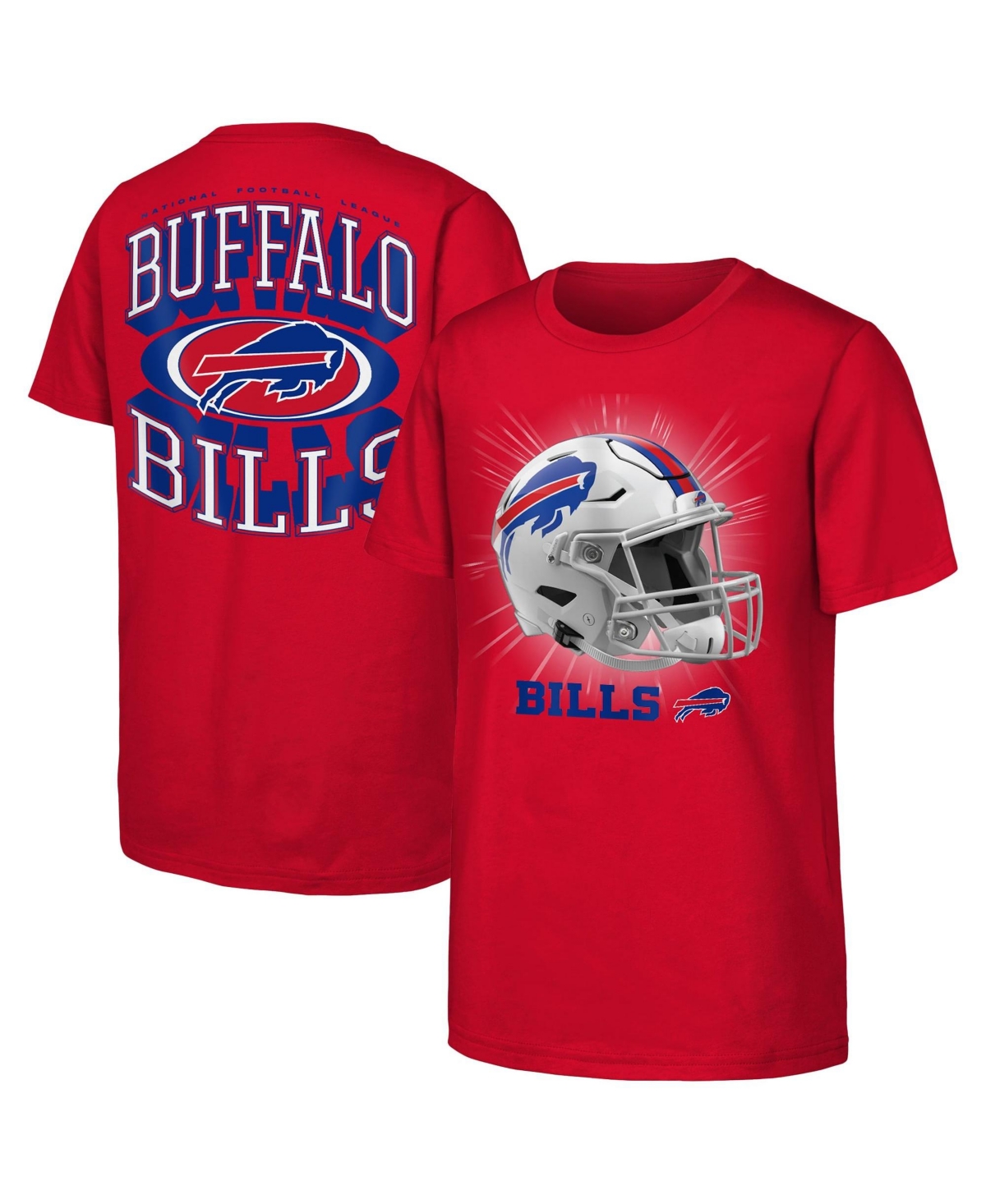 Outerstuff Boys' and Girls' Buffalo Bills Winning Mentality Graphic Tee - Red