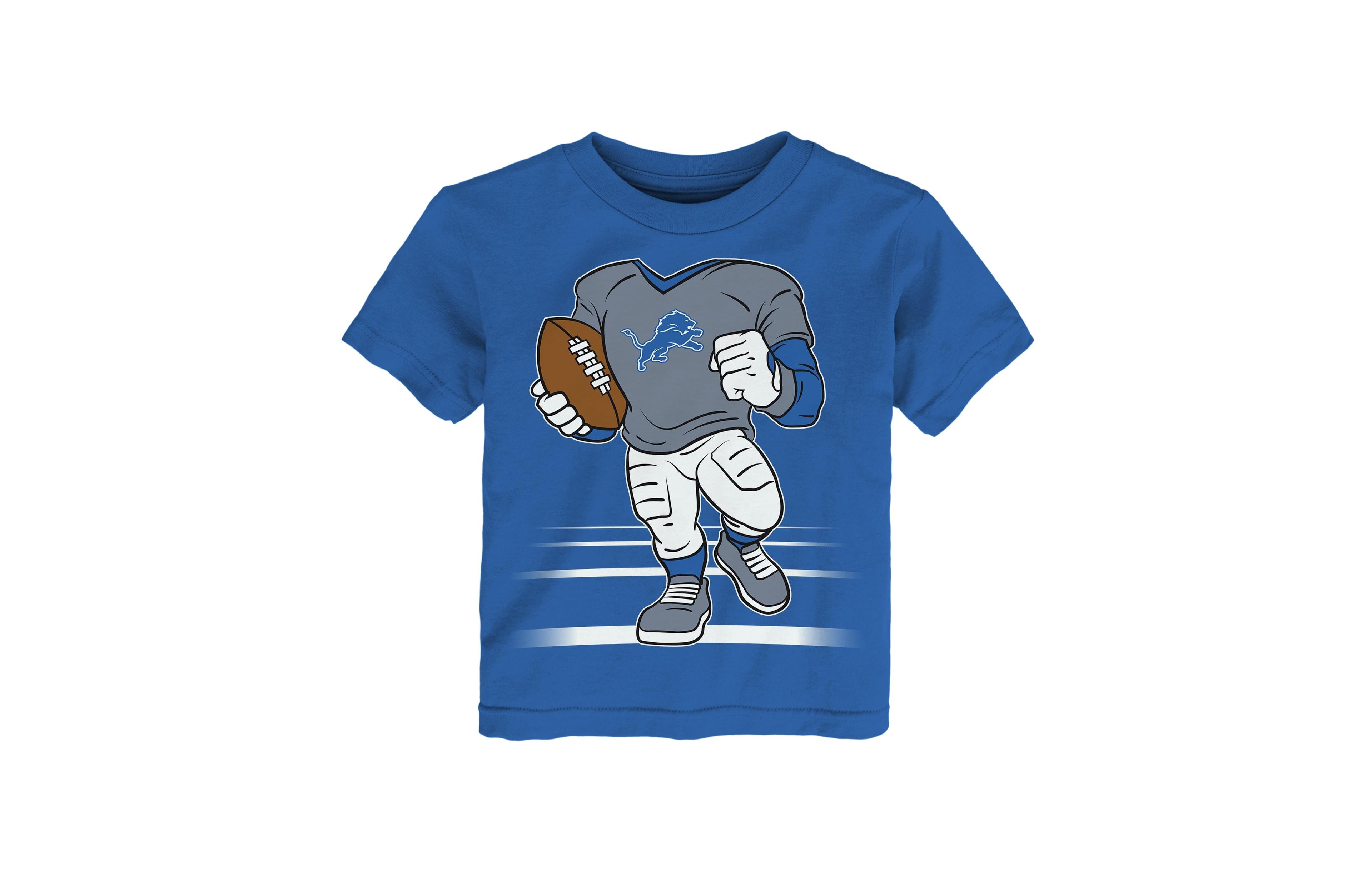Outerstuff Boys' and Girls' 2T-5T Detroit Lions Game Fit Graphic Regular-Fit T-Shirt