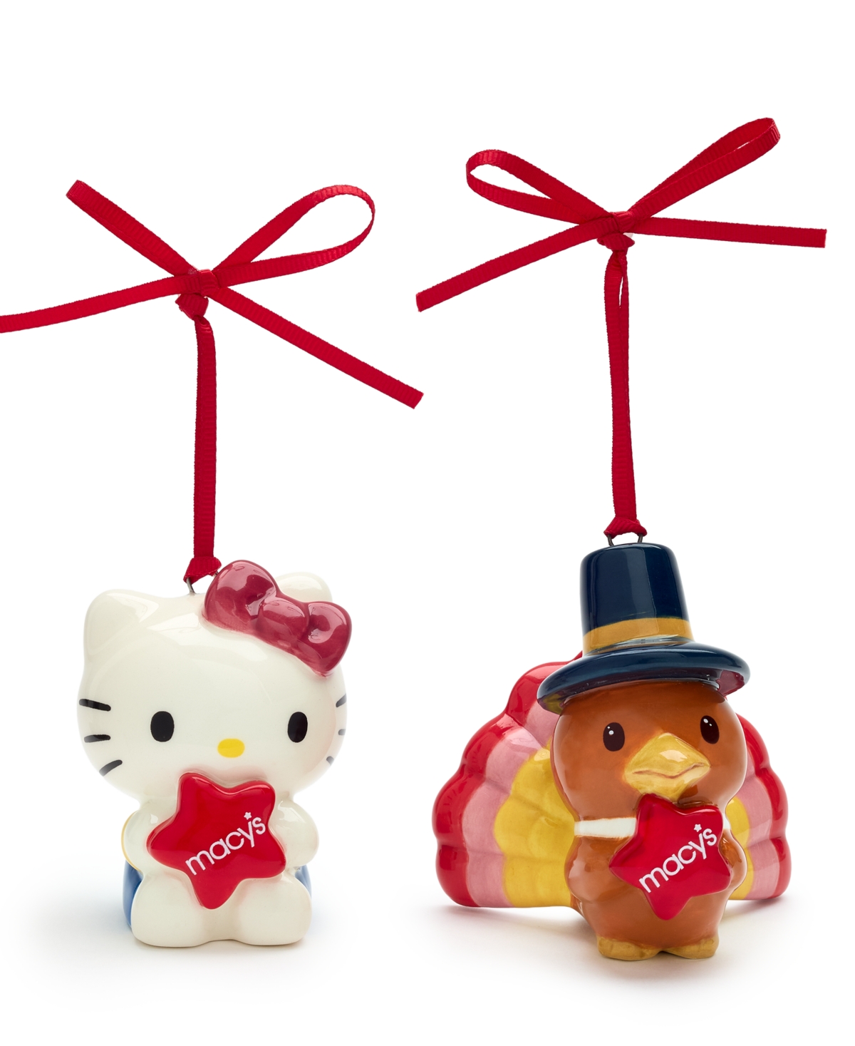 Blue Sky Hello Kitty and Friends | Macy's 100th Thanksgiving Day Parade Ornament, Set of 2, Macy's Exclusive - Multi