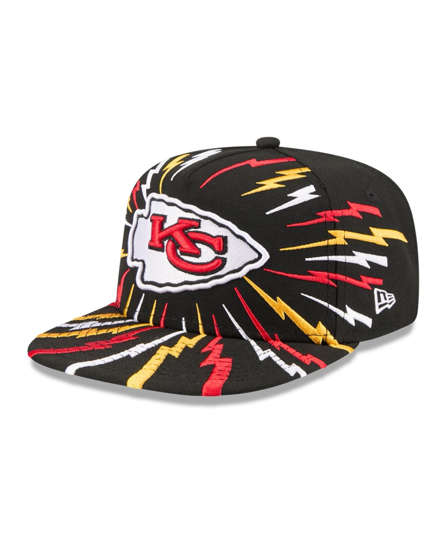 Детская кепка-снэпбэк New Era Kansas City Chiefs Bolt A-Frame 9FIFTY, чёрная, цвет: Чёрный — фото 1