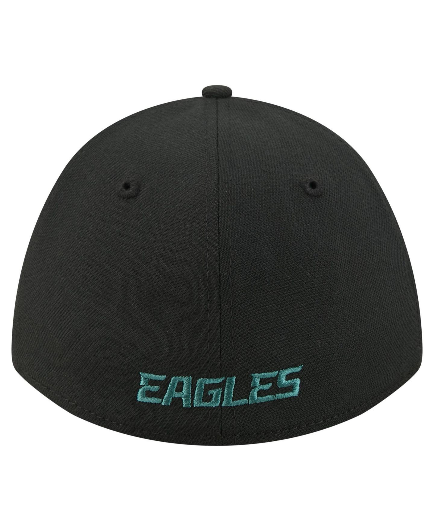 Мужской головной убор New Era Black Philadelphia Eagles 39THIRTY M-Crown A-Frame Stretch Hat — фото 4