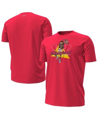 Men's Len Bias Red Maryland Terrapins Player Graphic T-Shirt
