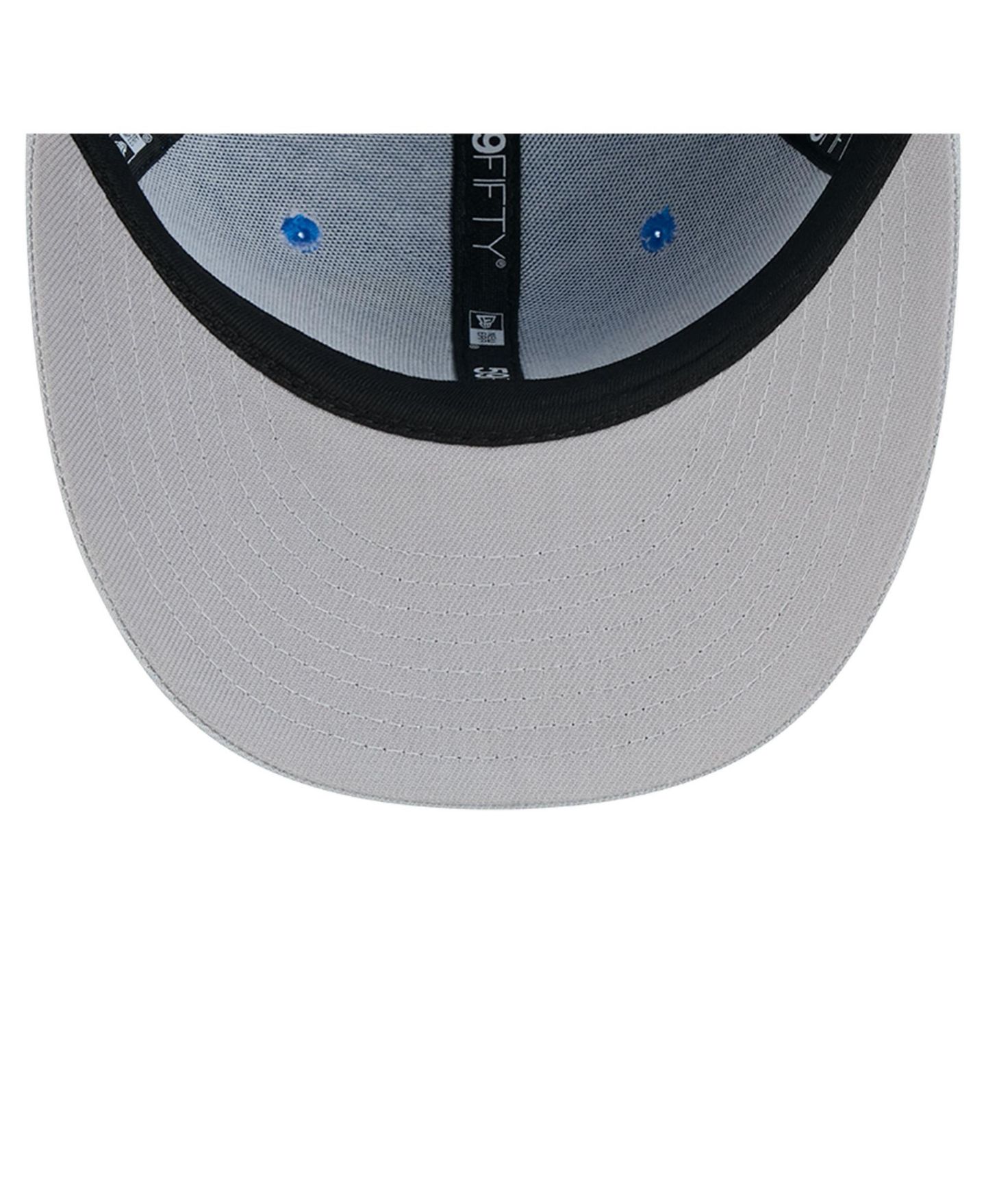 Мужская кепка New Era Blue/Silver Detroit Lions Pixel Curved 59FIFTY Fitted Hat, цвет: Синий / Серебристый — фото 5