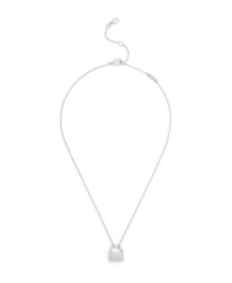 Adjustable Pav&eacute; Tabby Crystal Pendant Necklace