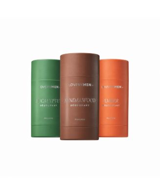 Amber, Eucalyptus Sandalwood Aluminum Free Deodorant Stick - 3-Piece 24hr Odor Control