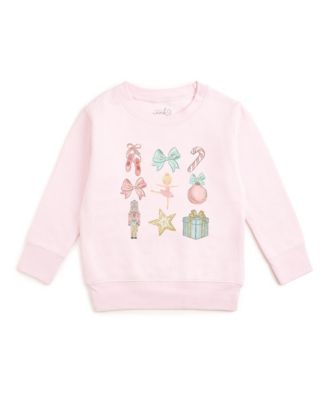 Girls' 4-16 Nutcracker Cutie Sensory Friendly Cotton-Blend Sweatshirt