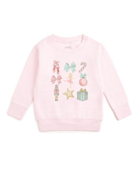 Толстовка Sweet Wink Nutcracker Cutie Sensory Friendly Cotton-Blend для девочек, цвет: Розовый