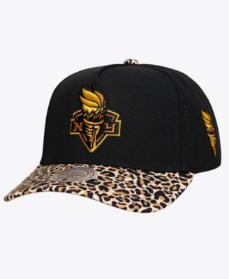 Men's and Women's  Black New York Liberty Cheetah Pro Snapback Hat