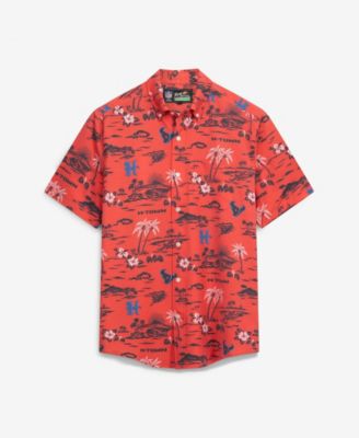 Men's  Red Houston Texans Kekai Performance Button-Down Top