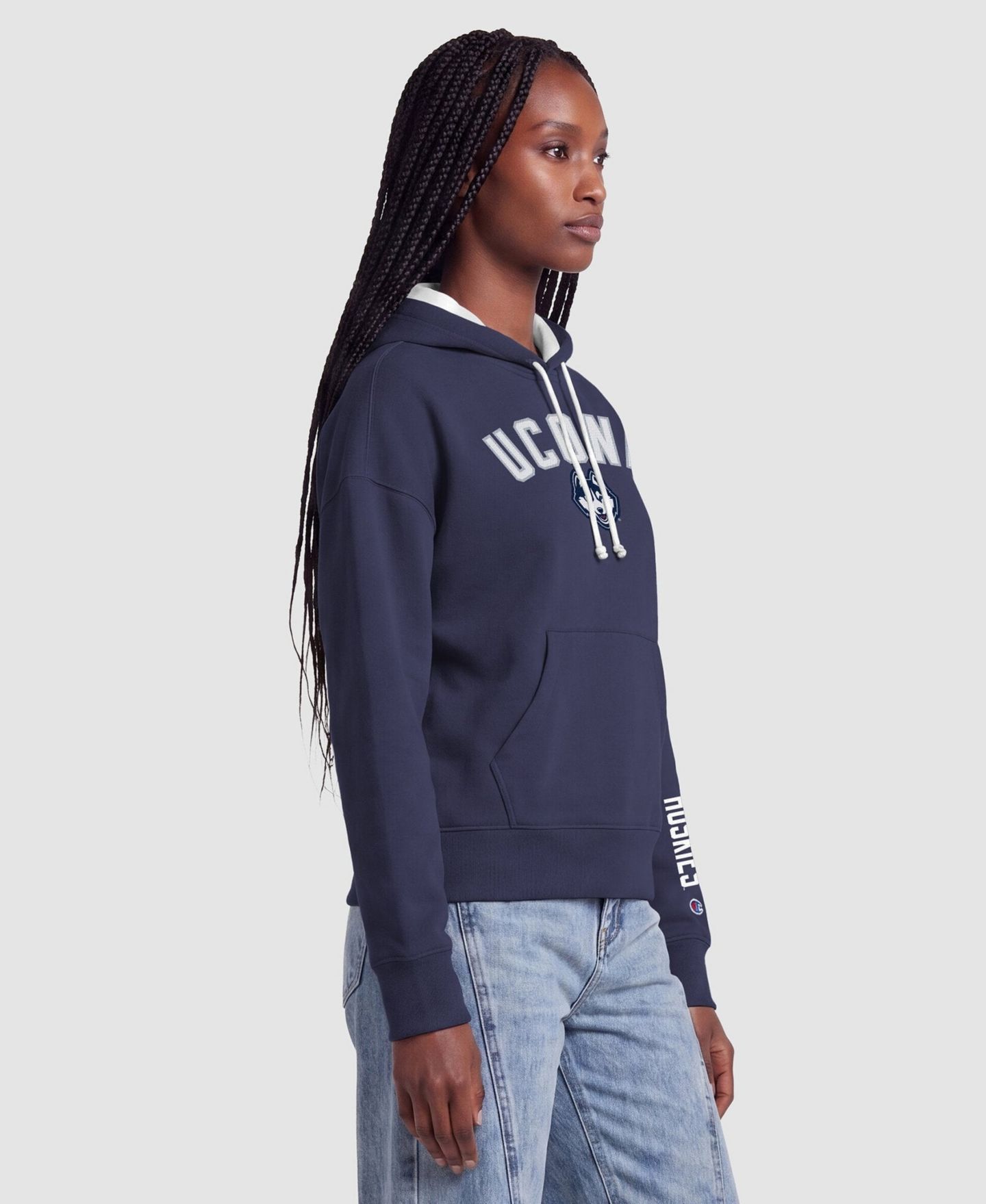 Женское худи Champion UConn Huskies Navy — фото 4