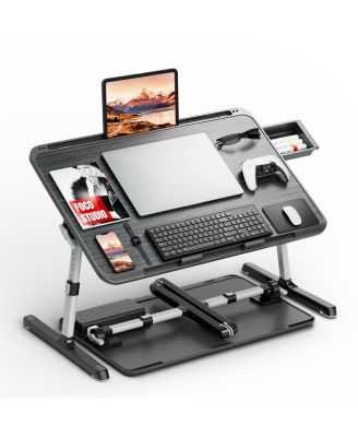 Adjustable Lap Desk Foldable Laptop Bed Tray With Drawer