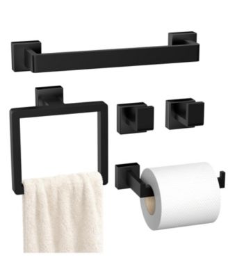 5 Piece 16"Bathroom Hardware Accessories Set Towel Bar