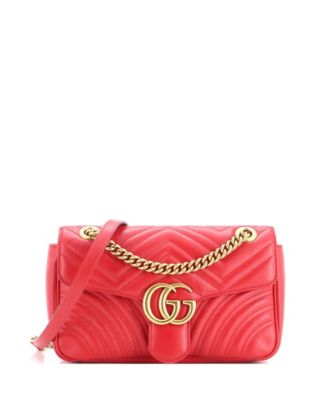 Small GG Marmont Matelasse Leather Flap Bag