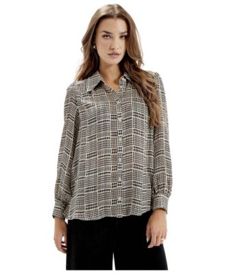Women's Melina Long Sleeve Chiffon Blouse