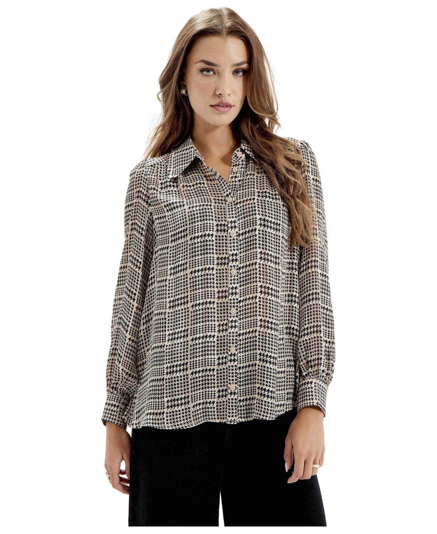 Women's Melina Long Sleeve Chiffon Blouse