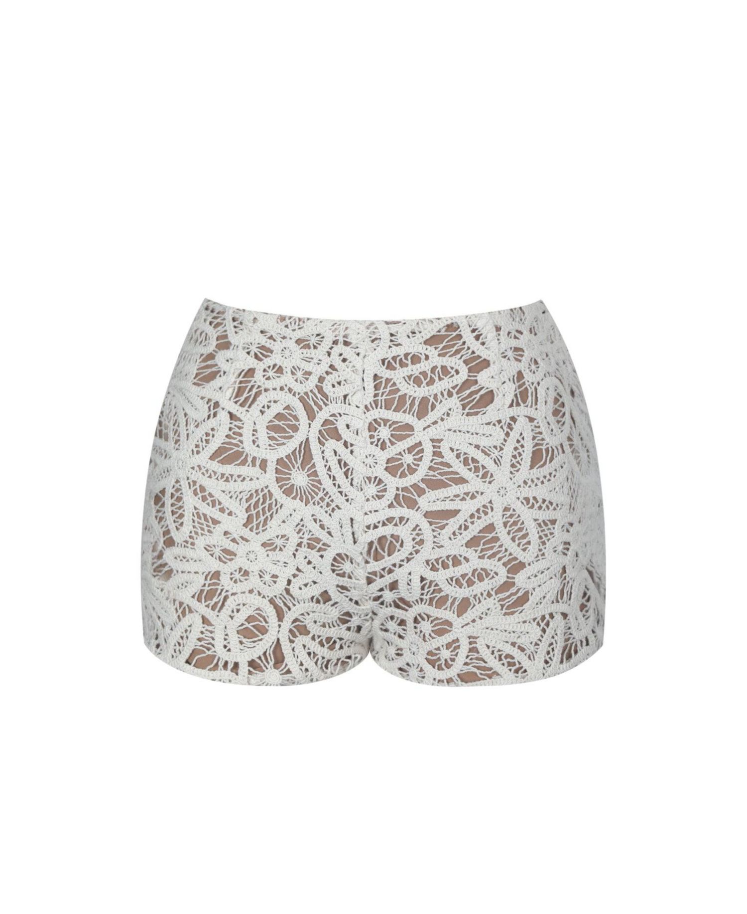 Women's Rosanne Low-Rise Crochet Shorts, 11" Inseam