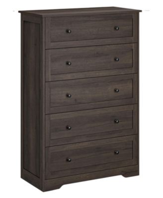 Engineered Wood 5-Drawer Chest of Drawers for Bedroom Organization