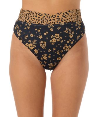 Women's Maya High-Waisted Floral-Print Bikini Bottom