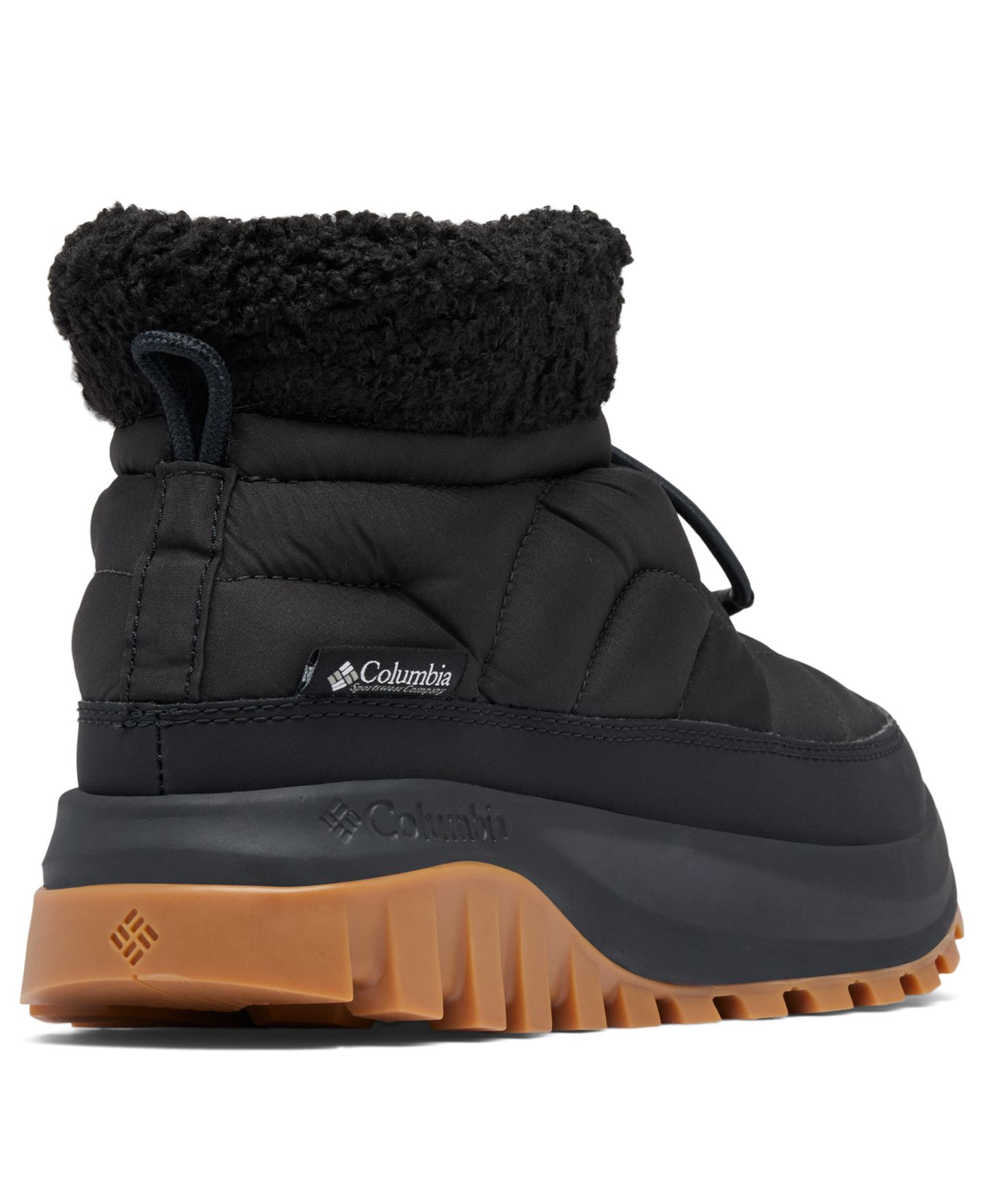 Женские утеплённые ботильоны Columbia Snowtrot Shorty, цвет: Чёрный / Морская соль — фото 8