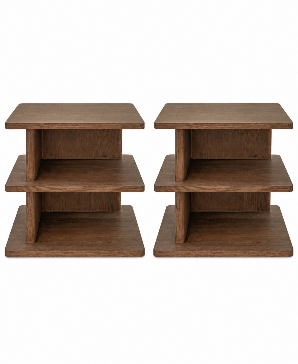 Moe's Home Collection Cassie 2-Piece Wood End Tables Set