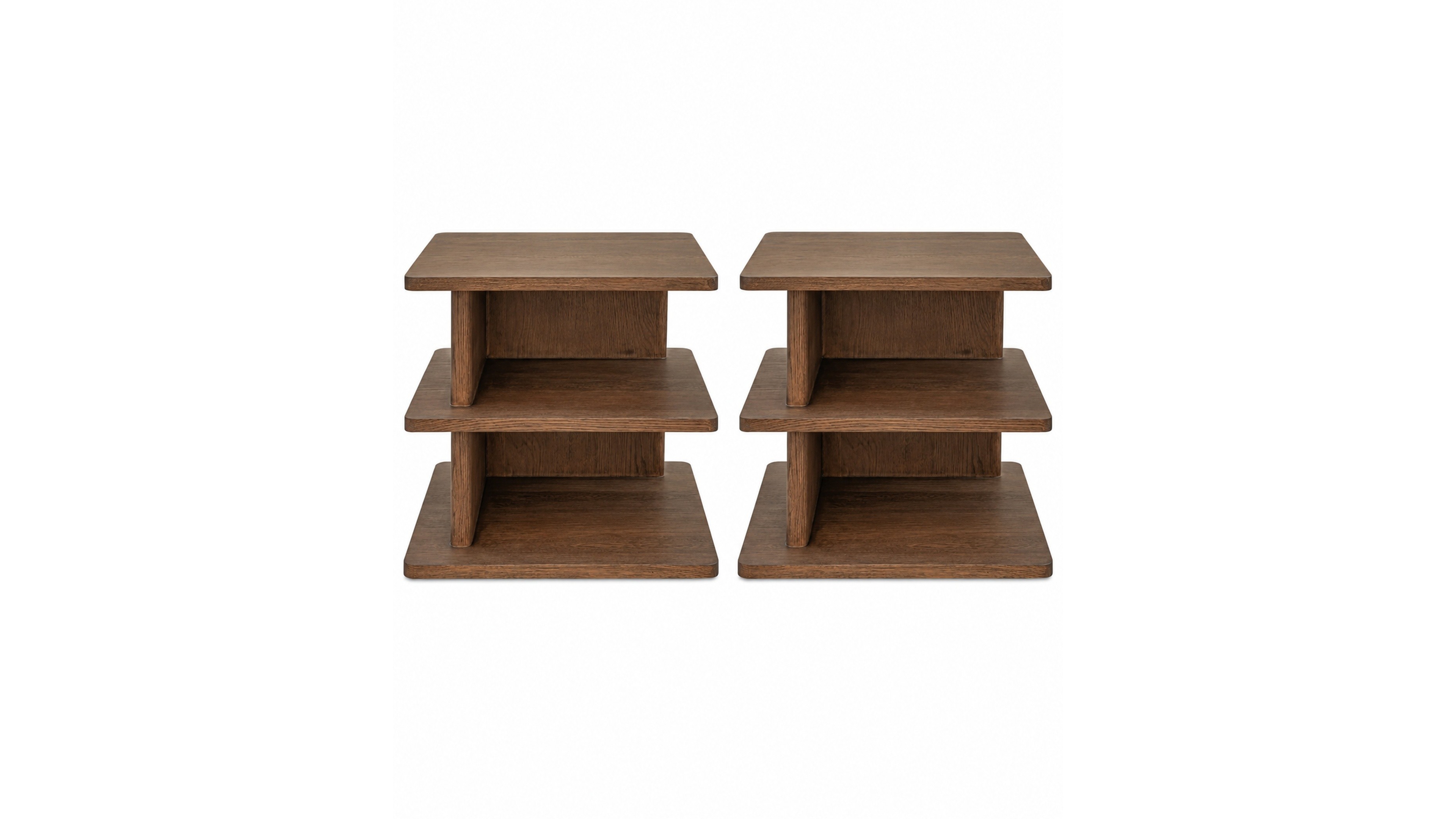 Moe's Home Collection Cassie 2-Piece Wood End Tables Set