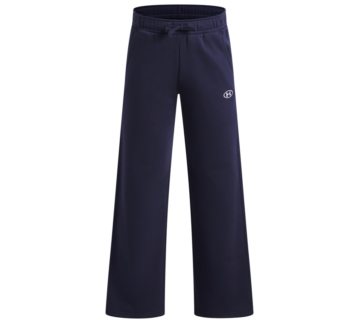 Under Armour Kids' Boys' 8-20 Rival Fleece Open-hem Cotton-blend Pants In Midnight Navy