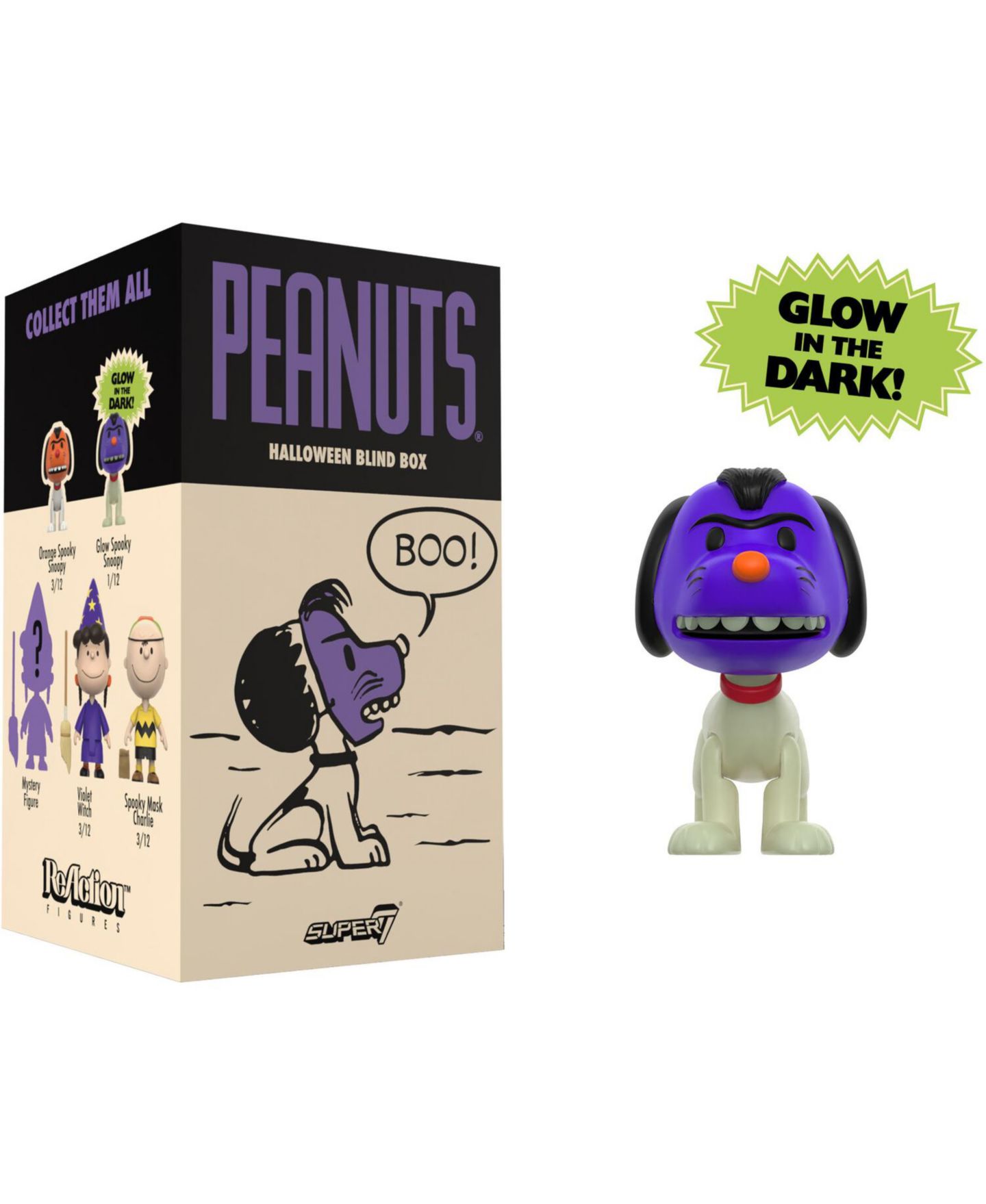 Набор Super7 Peanuts Halloween из 12 фигурок, светятся в темноте, от 14 лет — фото 3