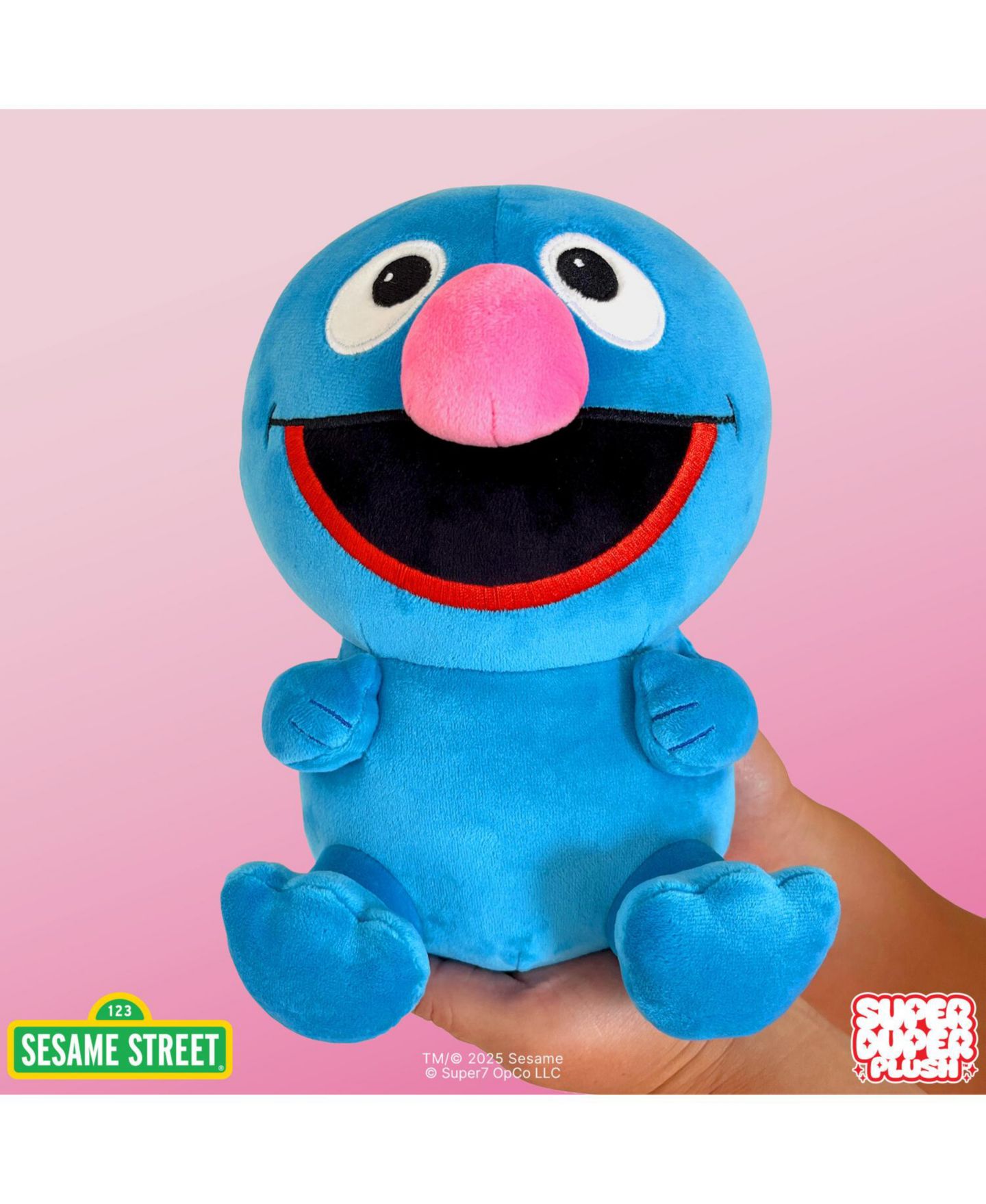 Детская мягкая игрушка Super7 Grover 5" Super Duper Plush, цвет: Open Miscellaneous — фото 3