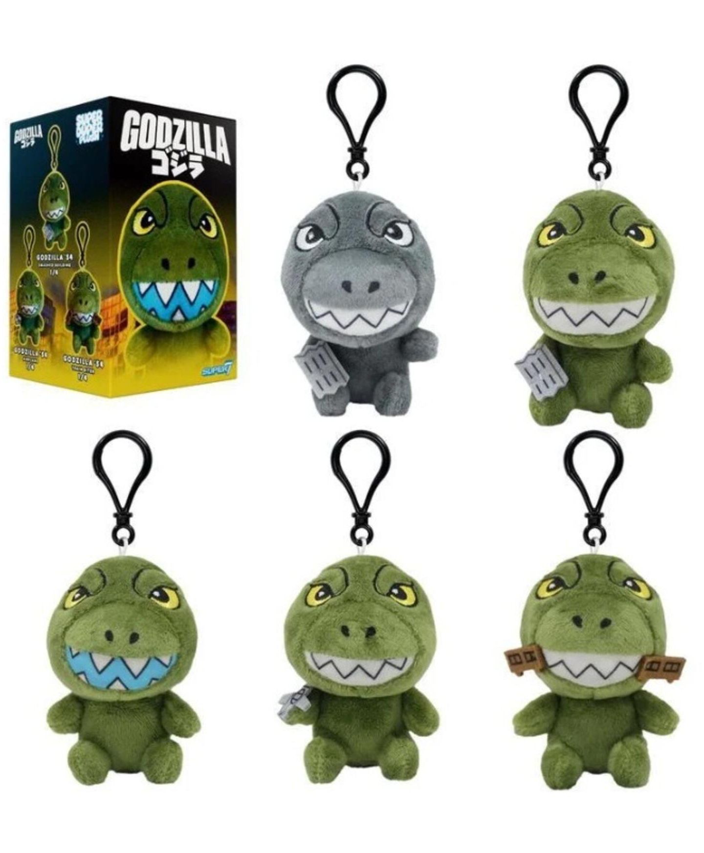 Плюшевый брелок Super7 Dinosaur Super Duper Blind Box, 6 дюймов, цвет: Open Miscellaneous — фото 1
