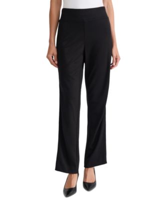 Women's Serenity Knit Velvet High-Waisted Side-Stripe Trouser