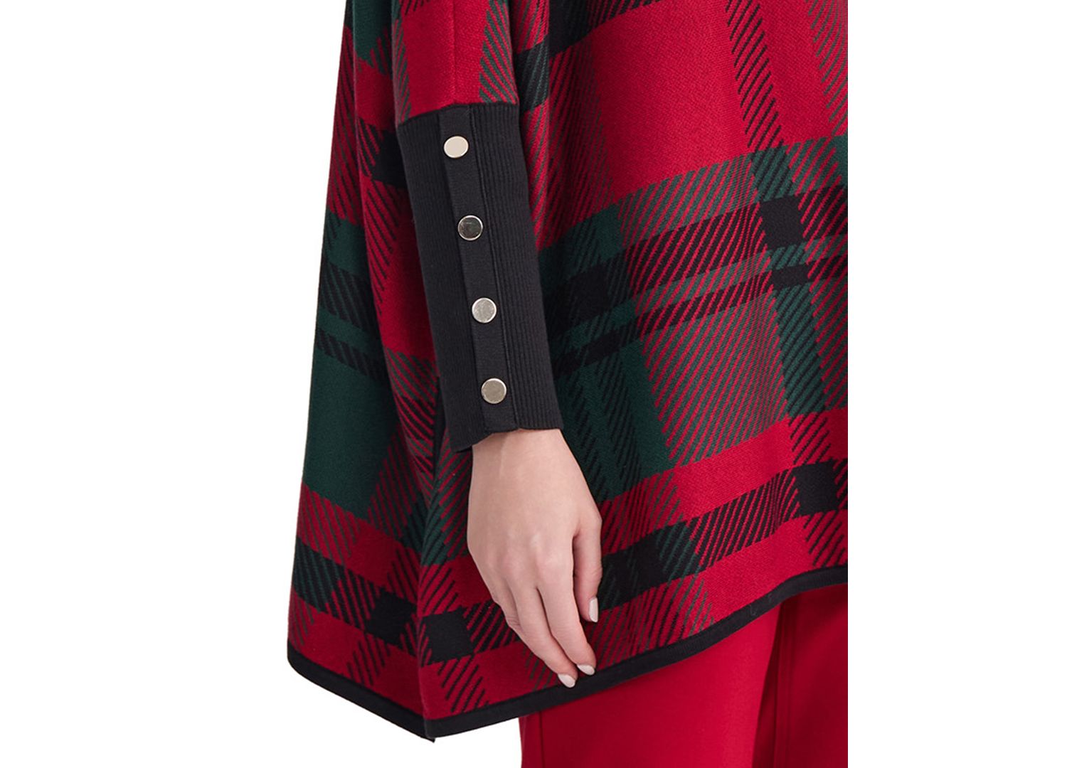 Women's Argyle Turtleneck Long-Sleeve Sweater