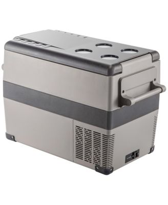 Portable Electric Cooler, 45L Capacity, 24V, Black