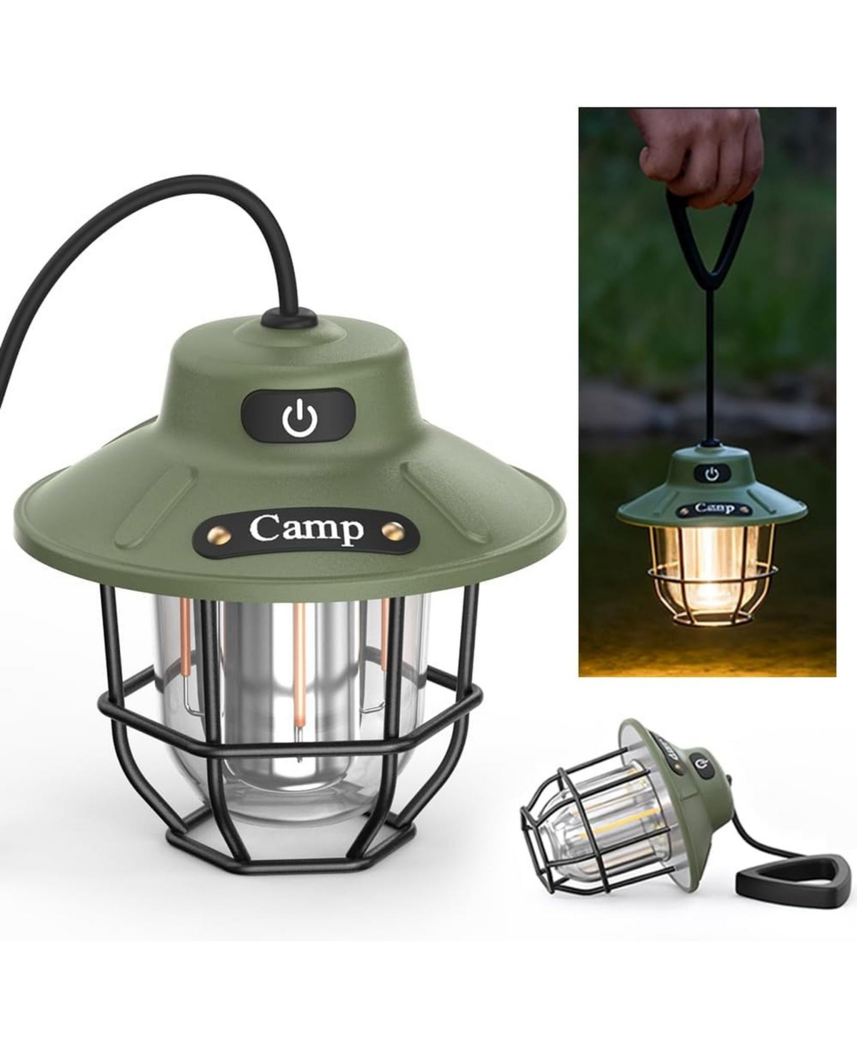 Sevorley Camping Tent, Rechargeable for Camping