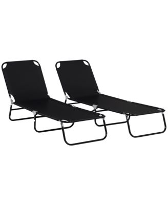 Outdoor Chair, Folding Design, Adjustable Backrest for Camping, Travel and Outdoor Activities