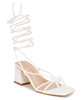 Women's Porsiah Strappy Tie Up Block Heels