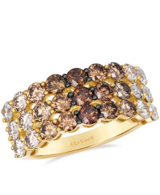 Chocolate Diamond Anniversary Ring (2.57 ct. t.w.) in 14k Yellow Gold