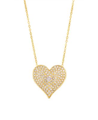 Diamond Heart Pendant (3/4 ct. t.w.) in 14k Yellow Gold