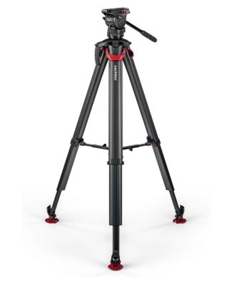 Ace XL MK II Fluid Head with Flowtech 75 Carbon Fiber Tripod and Mid-Level Spreader