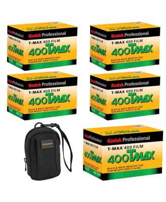 T-Max 400 TMY 35mm BW Negative Film, 24 Exposure,5-Pack Camera Bag
