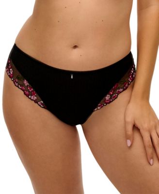 Women's Eliyse Lace Floral-Embroidered Thong