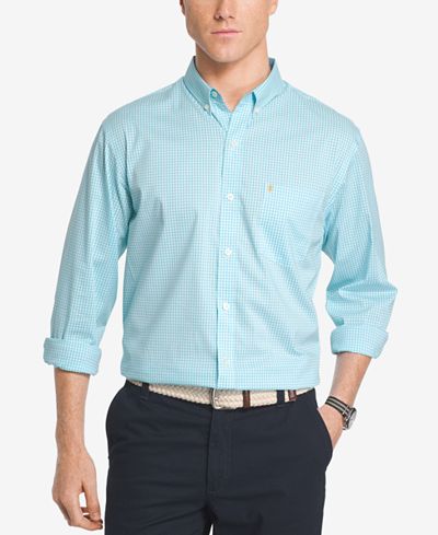 IZOD Men's Advantage Non Iron Gingham Shirt
